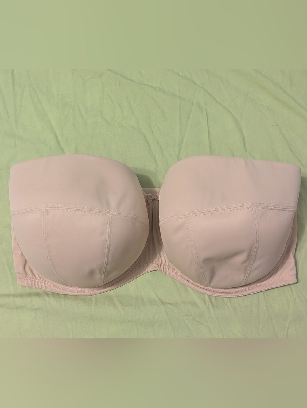 Sculptresse Dana Beige Seamed Balcony Strapless Bra Size 42I US or 42G UK